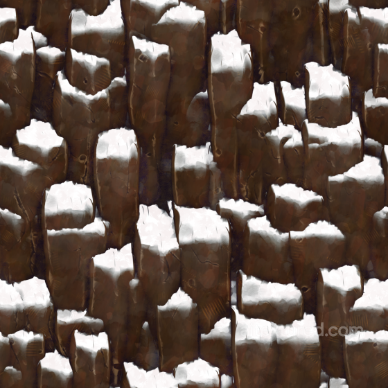 Stylized Cartoon Cliff Rock Stone - Seamless PBR Texture Stone texture preview