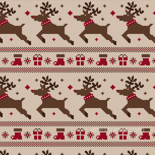 Knitted Christmas Reindeer Digital Paper Texture seamless All Christmas Digital paper PBR texture