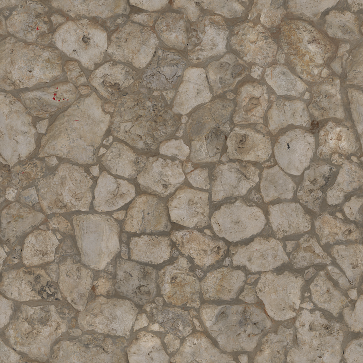 Coral Stone - Stone Wall Wall Chipped Coral seamless PBR texture preview