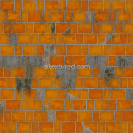 Tile Pbr Seamless Texture Brick Pattern Surface