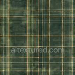 seamless Seamless 3D PBR Texture of Dark Green and Beige Plaid Fabric with Subtle Grain texture 8k free download PBR