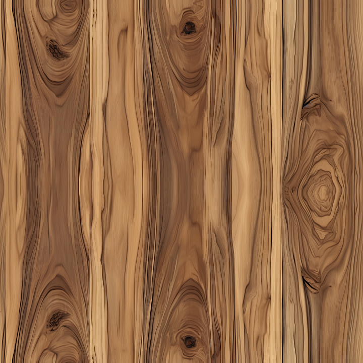 Rustic Warm Wood Planks with Knots and Grain seamless PBR texture preview