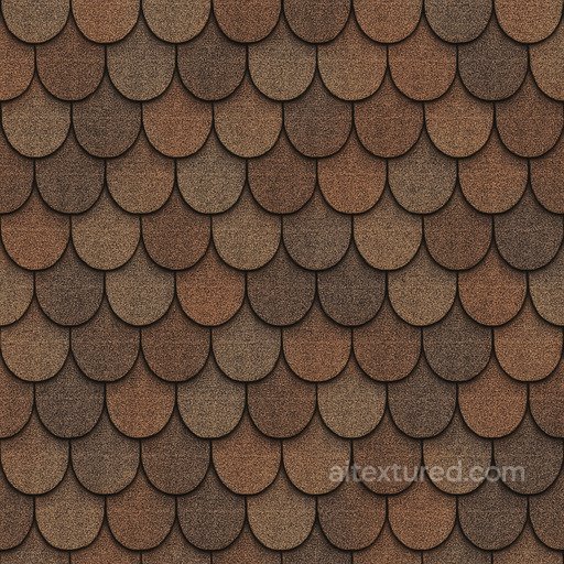 Decorative Shingle Roof Seamless Texture seamless Roofing PBR texture