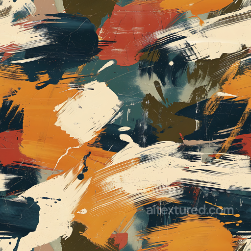 Stylized Artistic Brushstroke Camouflage PBR Texture seamless Color Camouflage PBR texture