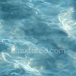 seamless Seamless 3D PBR Texture of Clear Calm Water with Soft Rippling Waves and Light Caustics texture 8k free download PBR
