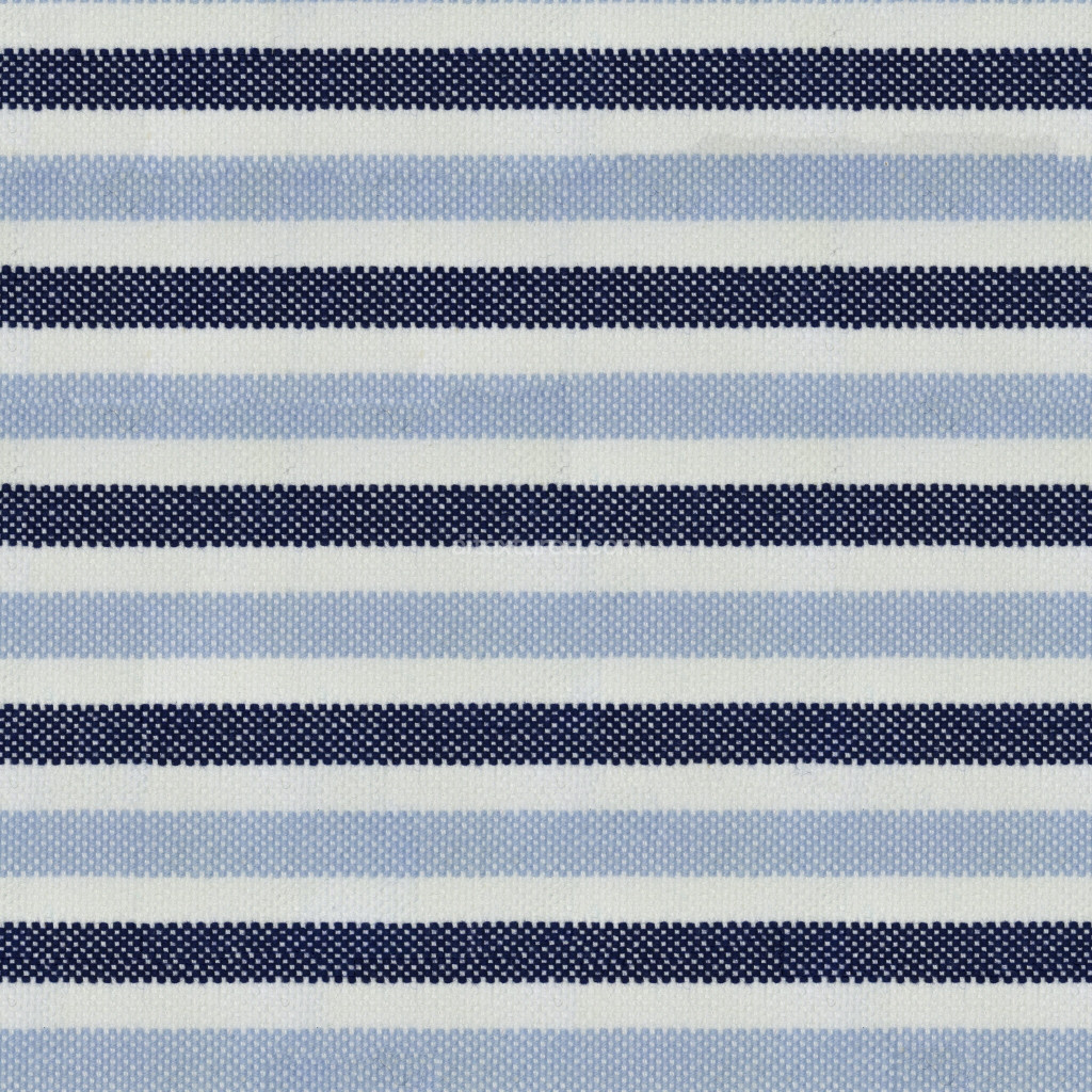Seamless PBR fabric texture with blue and white stripes