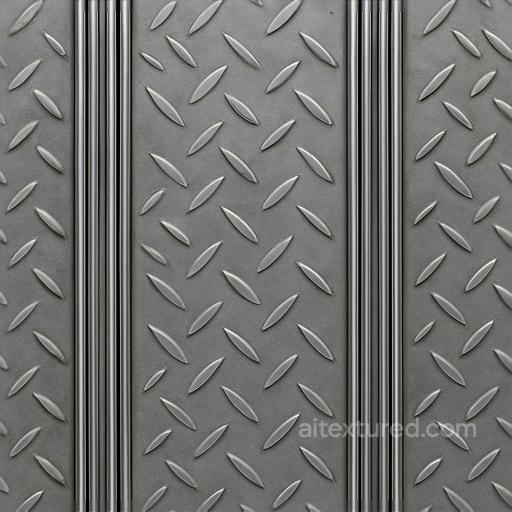 Diamond Plate Furniture Metal Surface Finish seamless Furniture metal PBR texture