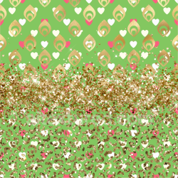 seamless Seamless 3D PBR Texture Featuring Gold Glitter and Festive Pattern on Green Fabric texture 8k free download PBR