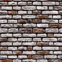 seamless Seamless 3D Cracked and Weathered Brick Wall PBR Texture with Rustic Brown and White Tones texture 8k free download PBR
