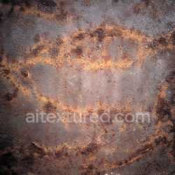 seamless Seamless 3D PBR Rusted Metal Texture Featuring Irregular Cracks and Corrosion Pits texture 8k free download PBR