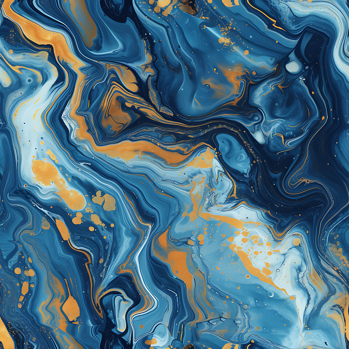 Blue Marble Featuring Polished Gold Vein Patterns seamless PBR texture preview