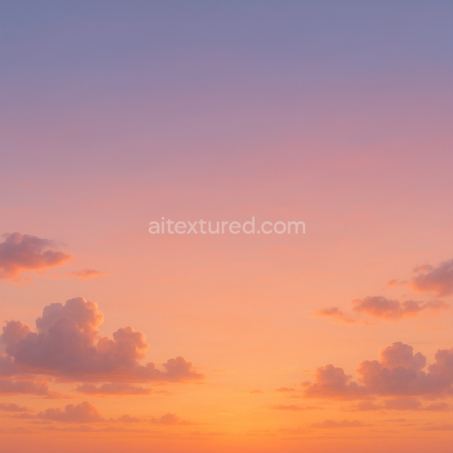 Sunset seamless 8k PBR 3d texture with vibrant sky gradient and dramatic cloudscape