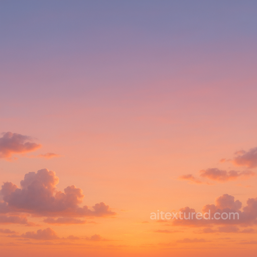 Sunset seamless 8K PBR 3D texture with vibrant sky gradient and dramatic cloudscape seamless Sky PBR texture