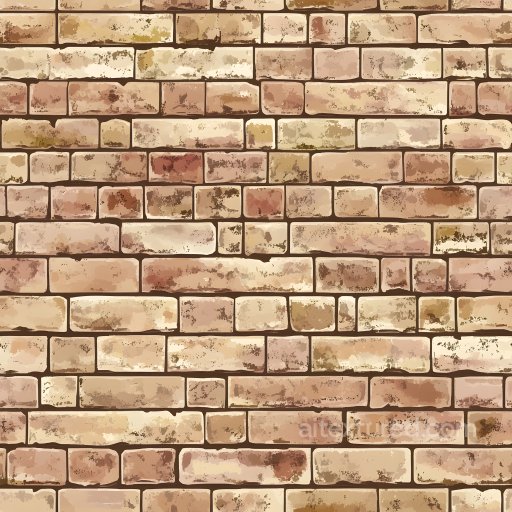 Cracked Brick Wall Texture with Earthy Tones and Weathered Detail seamless Brick PBR texture