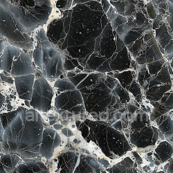 seamless Seamless 3D Black Marble PBR Texture with Intricate White Veins and Polished Finish texture 8k free download PBR