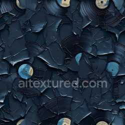 seamless Seamless 3D Cracked Vinyl Record PBR Texture with Peeling Layers and Blue Labels texture 8k free download PBR