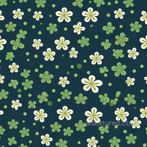with St Patrick Clover Pattern in Green and Navy seamless St patrick digital paper bundle PBR texture