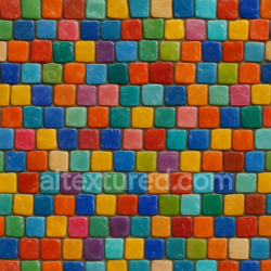seamless Seamless 3d texture pbr 8k smalti glass mosaic tiles with colorful smalti pieces and glossy finish texture 8k free download PBR