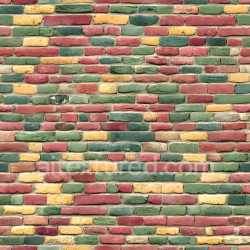 seamless Seamless 3D Multicolor Cracked Brick Wall PBR Texture with Distressed Surface texture 8k free download PBR