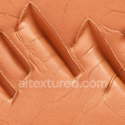 seamless Seamless 3D PBR Soft Tan Leather Texture with Stitching and Wrinkles texture 8k free download PBR