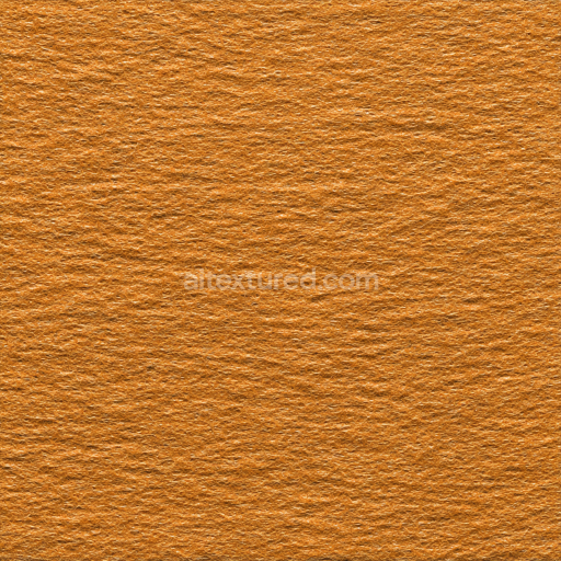 Seamless 3D Felt PBR Texture Featuring Dense Soft Orange Fibers and Matted Wool Surface