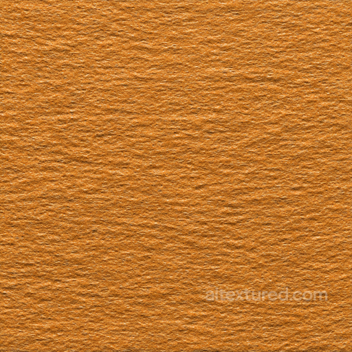 Felt PBR Texture Featuring Dense Soft Orange Fibers and Matted Wool Surface seamless Felt PBR texture