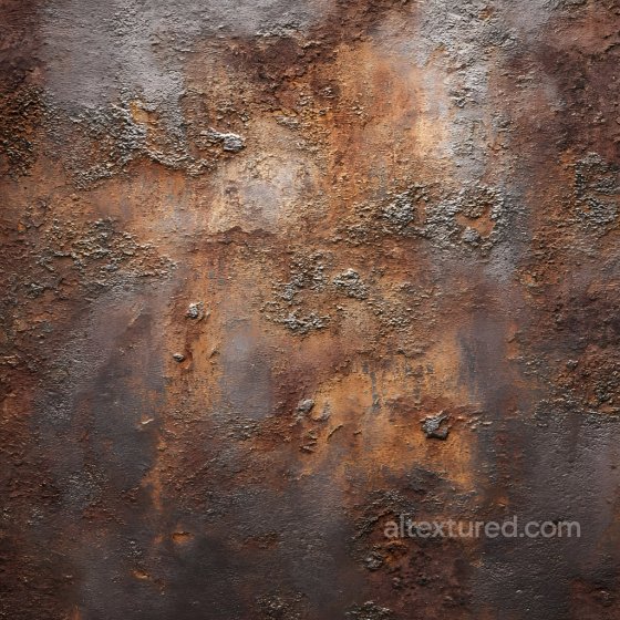 Rusty Metal Texture with Cracked and Eroded Rust Layers Rust texture preview