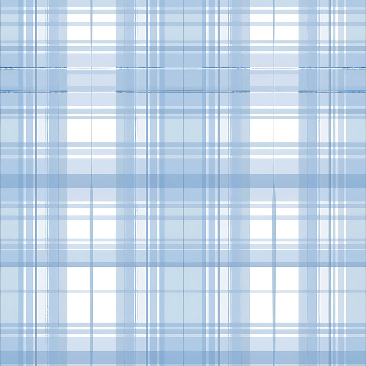 Blue and White Plaid Fabric with Subtle Weave Pattern seamless PBR texture preview