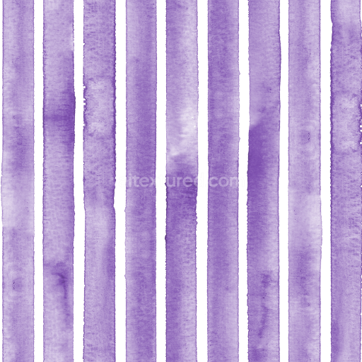 Seamless 3D PBR Texture of Purple Watercolor Vertical Stripes