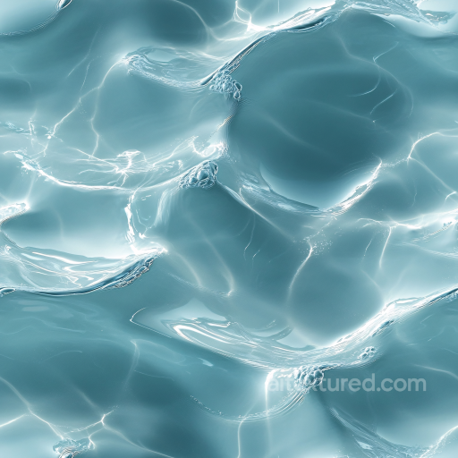 Water PBR Texture Featuring Realistic Calm Pool Water with Gentle Waves and Light Reflect… seamless Water PBR texture