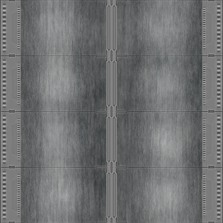 Fabric Metal Metallic Pattern Sci Science Fiction seamless PBR texture preview