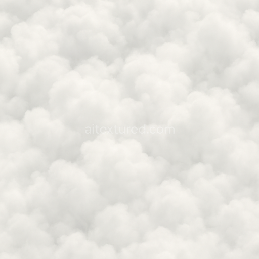 Seamless 3d texture pbr 8k of hazy moist cloud bank with soft edges