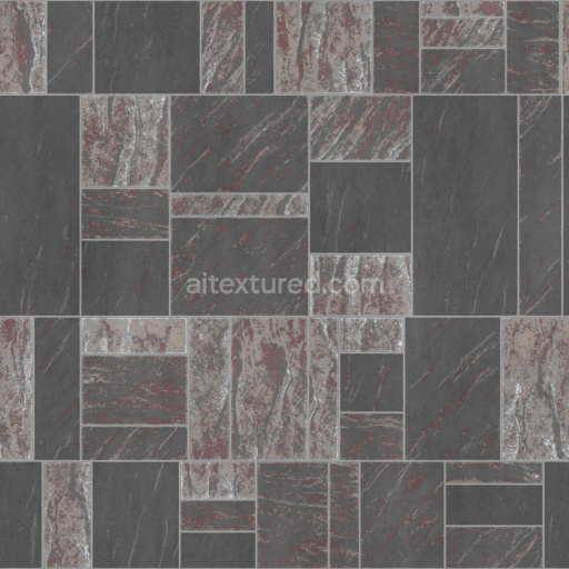 Tile Surface Floor Pattern Dark Seamless Rough Realistic Modern Textured