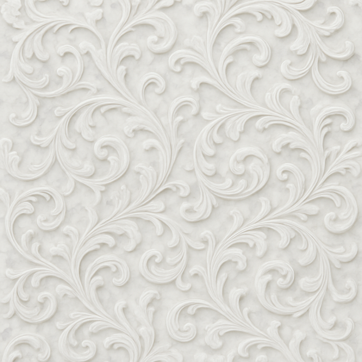 Ornate White Marble seamless PBR texture preview