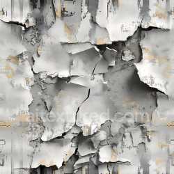 seamless Seamless 3D PBR Cracked and Peeling White Paint Texture with Rough Concrete Base texture 8k free download PBR