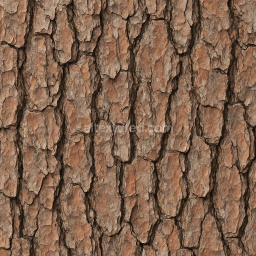 Aged Pine Bark Texture Seamless 1024X1024