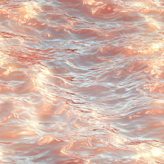 Water PBR Texture Featuring Soft Waves and Warm Sunset Glow Water texture preview