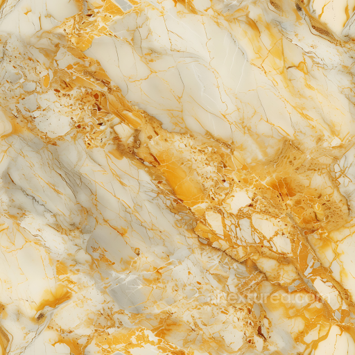 Giallo Reale Marble PBR Texture Featuring Warm Gold Veins and Natural Polished Stone seamless Marble PBR texture