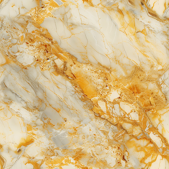 Giallo Reale Marble Featuring Warm Gold Veins and Natural Polished Stone seamless PBR texture preview