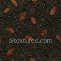 seamless Seamless 3d texture pbr 8k haunted forest floor with fallen leaves and grave dirt texture 8k free download PBR