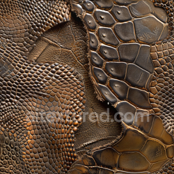 seamless Seamless 3D PBR Brown Cracked Crocodile Leather Texture with Distressed Scaly Surface texture 8k free download PBR