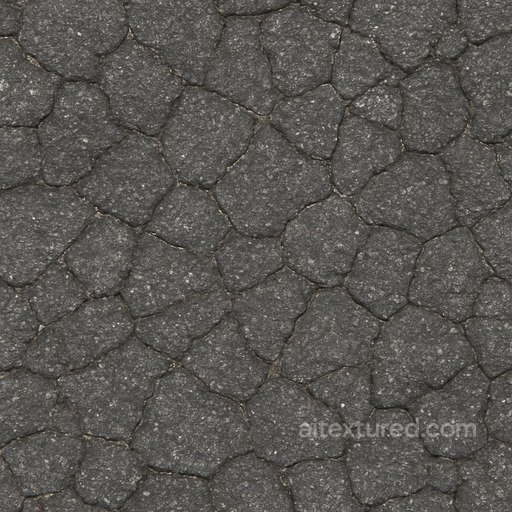 Patterned Weathered Asphalt Seamless Texture seamless Asphalt PBR texture