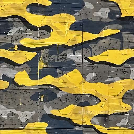 Urban Yellow and Gray Camouflage PBR Texture with Organic Blotches seamless Color Camouflage PBR texture