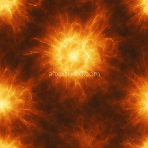 Seamless 3d texture of plasma burst and incendiary effect from advanced explosive detonation in 8k pbr
