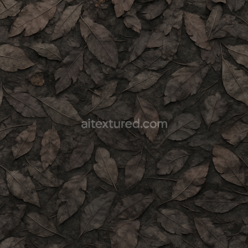 Seamless 3d texture pbr 8k dry leaves and dead leaves ground cover for Halloween
