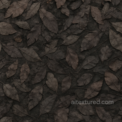 Dry Leaves And Dead Leaves Ground Cover For Halloween seamless Halloween PBR texture
