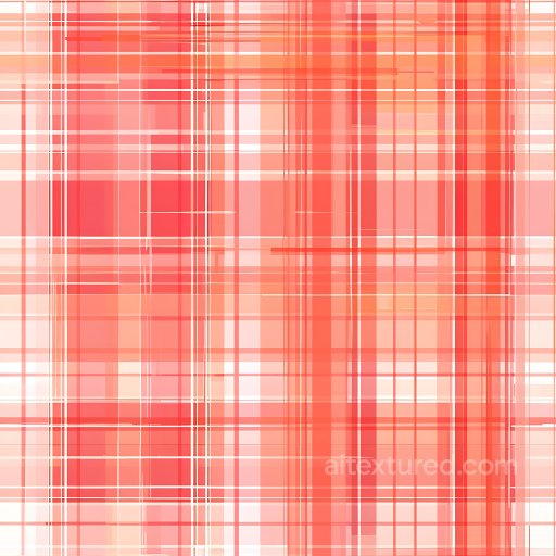 Seamless 3D Plaid Pattern Metal PBR Texture with Warm Red and Orange Hues texture preview