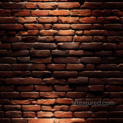 cracked red brick wall PBR texture with detailed fissures seamless Brick PBR texture