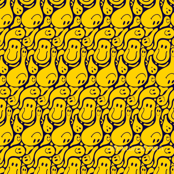 Happy Face Pattern Texture of Yellow Happy Face Cartoon Pattern Happy Face pattern texture preview