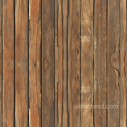Rustic Weathered Wood Planks Seamless Texture with Knots and Cracks seamless Wood PBR texture